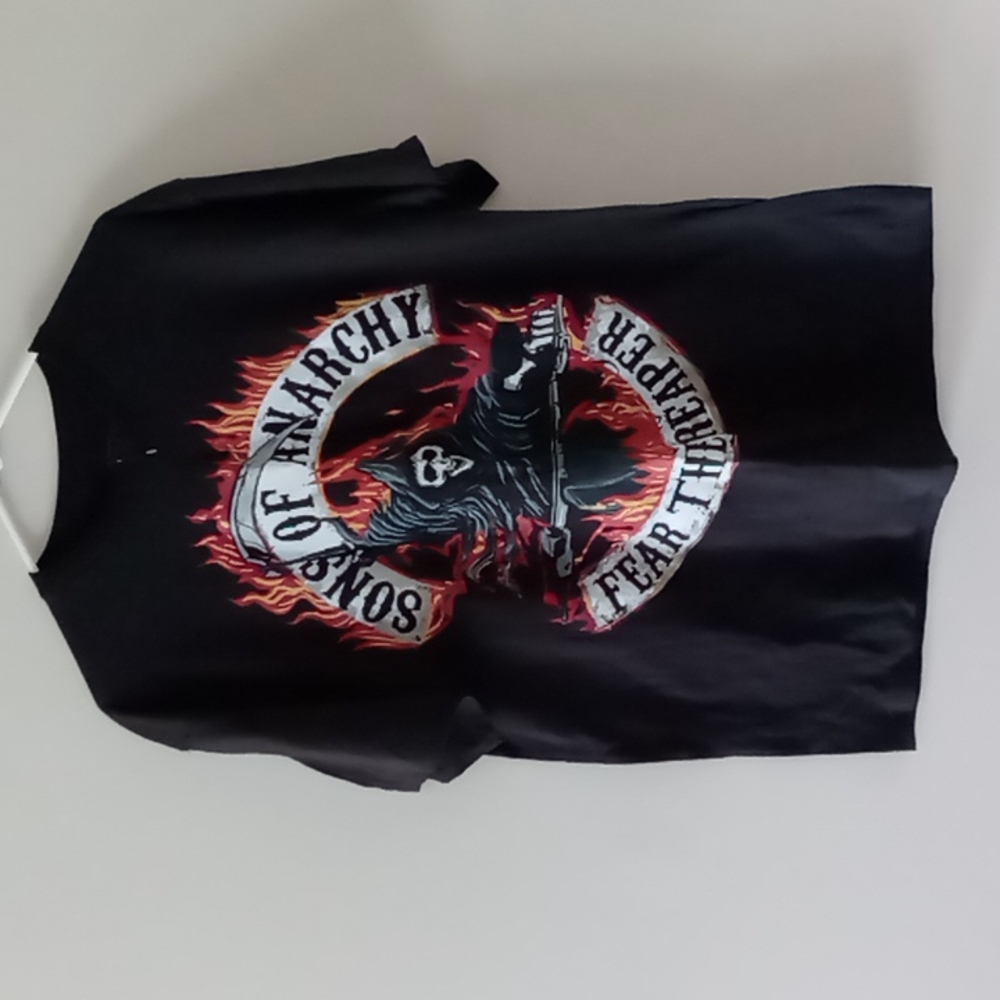 Sons Of Anarchy T Shirt, Fear The Reaper Graphic Black Men's L